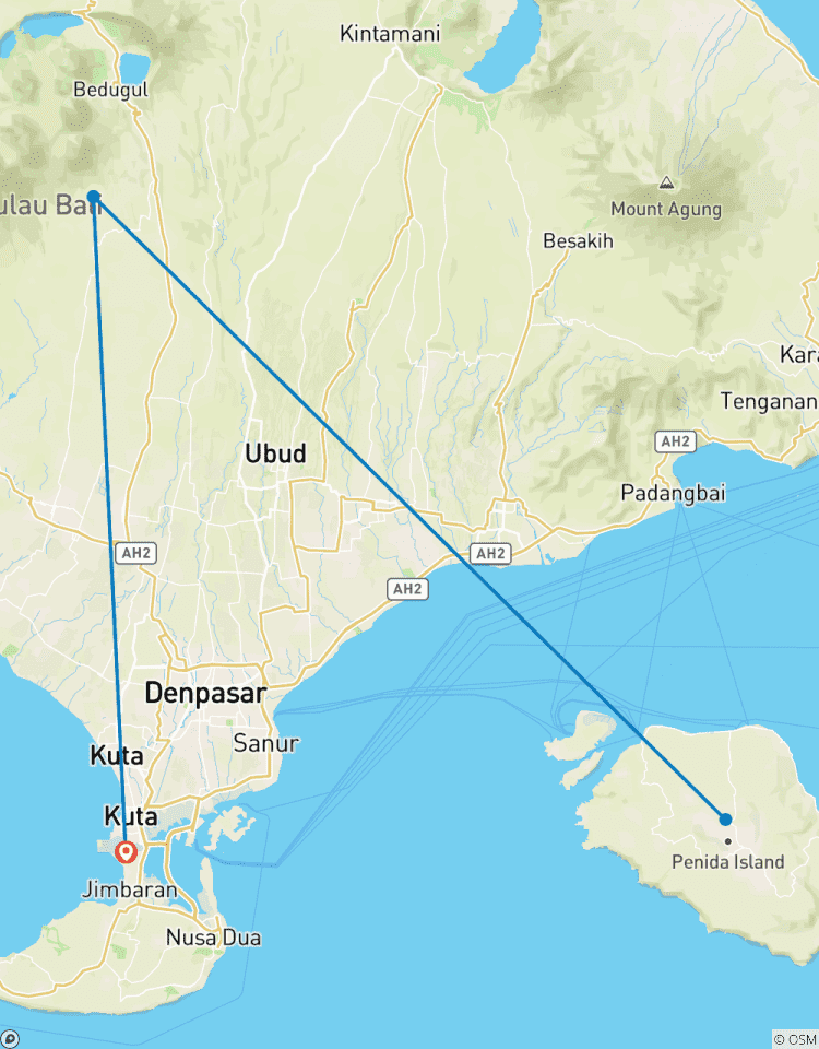 Circuito 3 días en Bali, incluida la Circuito de Esnórquel a Nusa Penida Occidental.