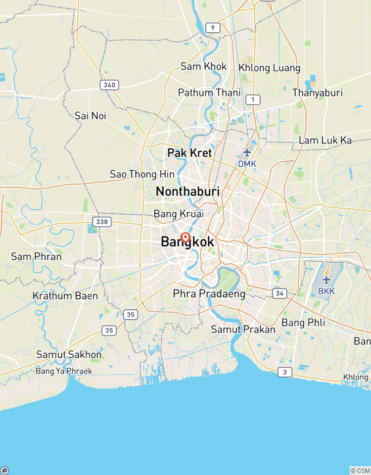 Circuito 5 días en Bangkok, incluyendo la visita al ferrocarril de Maeklong y al mercado flotante de Damnoen Saduak y la cena en crucero Opulence