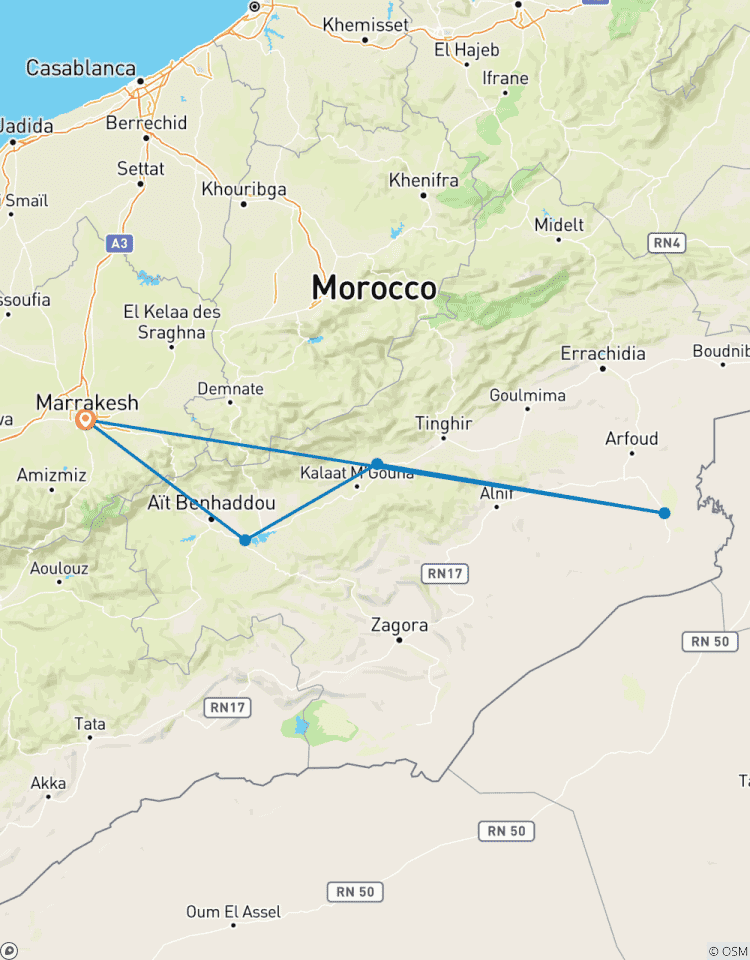 3-day Marrakech to Sahara Tour