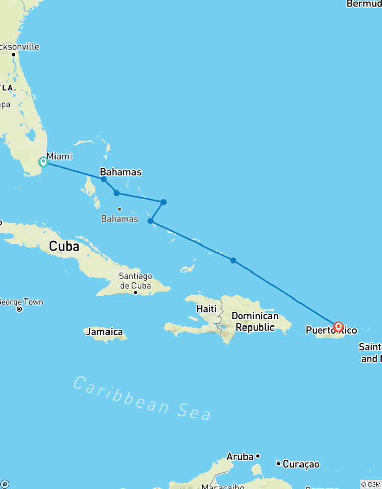 Caribbean escapade 2026 - 8 Days (from Miami to San Juan) Tour