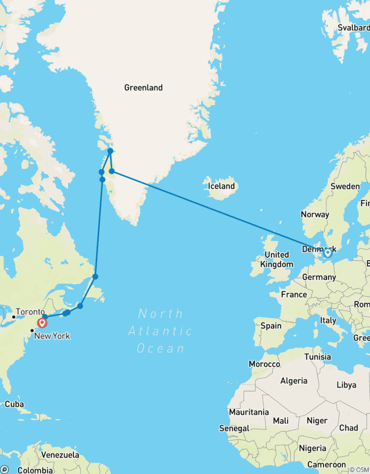 La route des Vikings : du Groenland à Terre-Neuve circuit