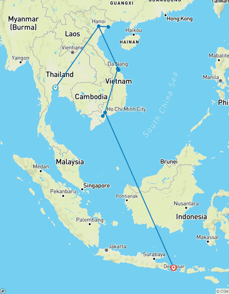 Thailand – Vietnam – Bali in 14 dagen-rondreis