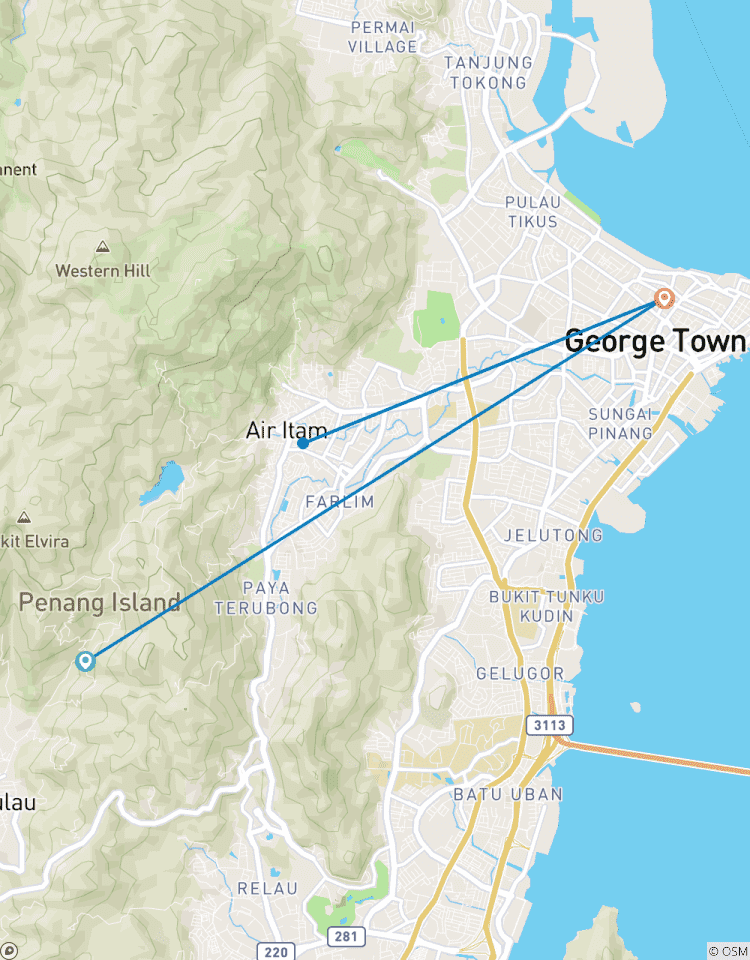 6 Days in Penang Including George Town Heritage , Penang Hill & Temple with amazing Leisure Tour Cycling At Balik Pulau then Round Island Discovery Tour