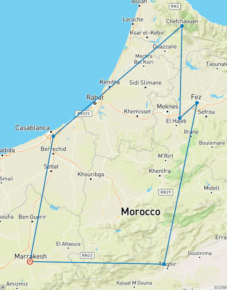Les incontournables du Maroc circuit