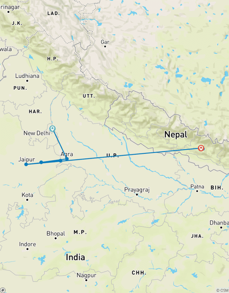 08 Days Best Selling Indian Golden Triangle Tour with Nepal Tour