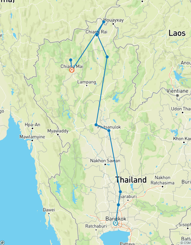 Bangkok nach Chiang Mai 5 Tage Rundreise