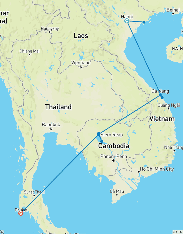 10 Days Across Vietnam, Cambodia & Thailand - Private Tour Tour