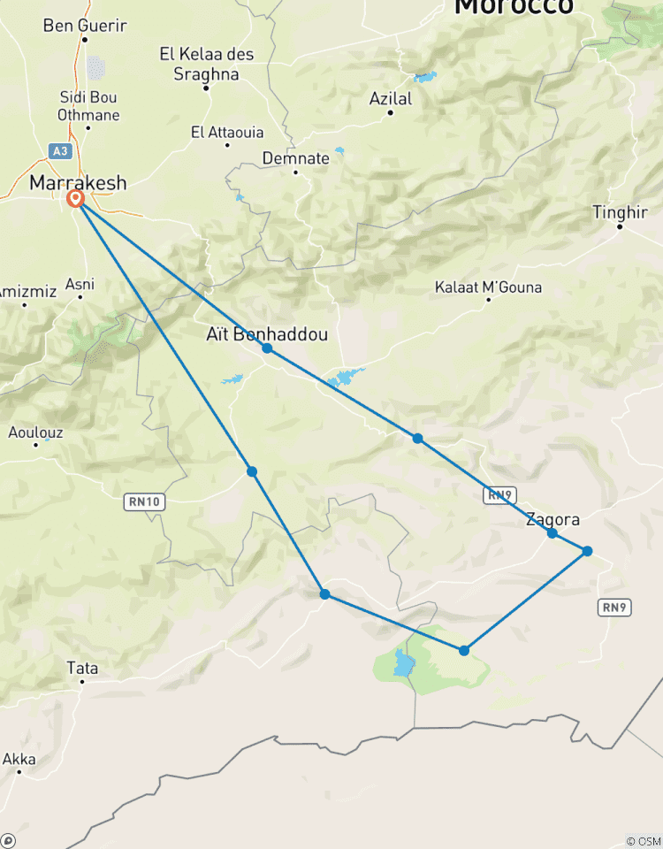 6-Days Desert Tour From Marrakech To Desert Trek Tour