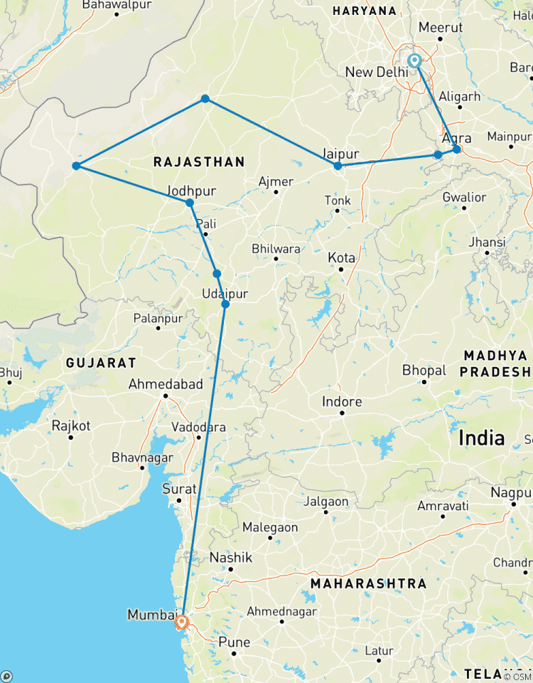 14 Days Golden Triangle, Rajasthan & Mumbai Tour Package (Private India Tour) Tour