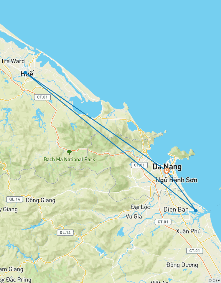 Découvrez le centre du Vietnam en 5 jours avec Up Travel : Da Nang - Hoi An Ancient Town - Hue Imperial City circuit