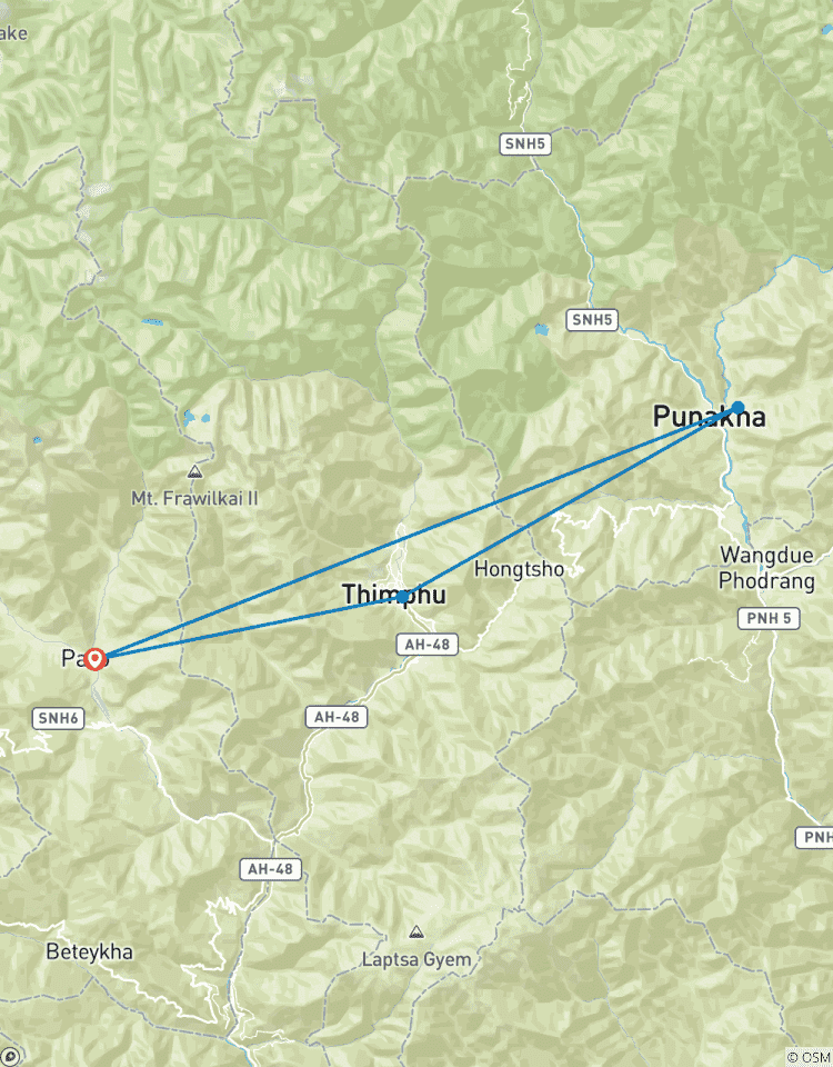 Piste du patrimoine du Bhoutan : Paro, Thimphu et l\'historique Punakha circuit