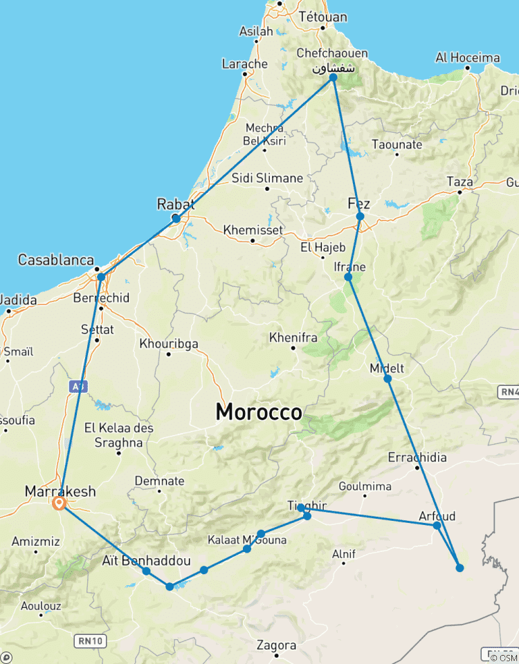 Private 6 Tage Marokko-Erfahrung ab Marrakesch Rundreise