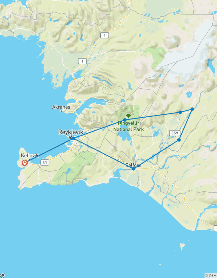 Circuito Circuito autoguiado en coche de 3 días - Escala en Islandia