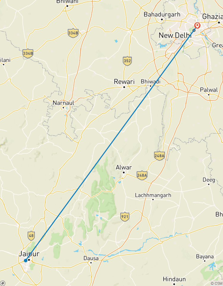 Overnachtingstour met de auto en chauffeur door Jaipur : Vanuit Delhi-rondreis