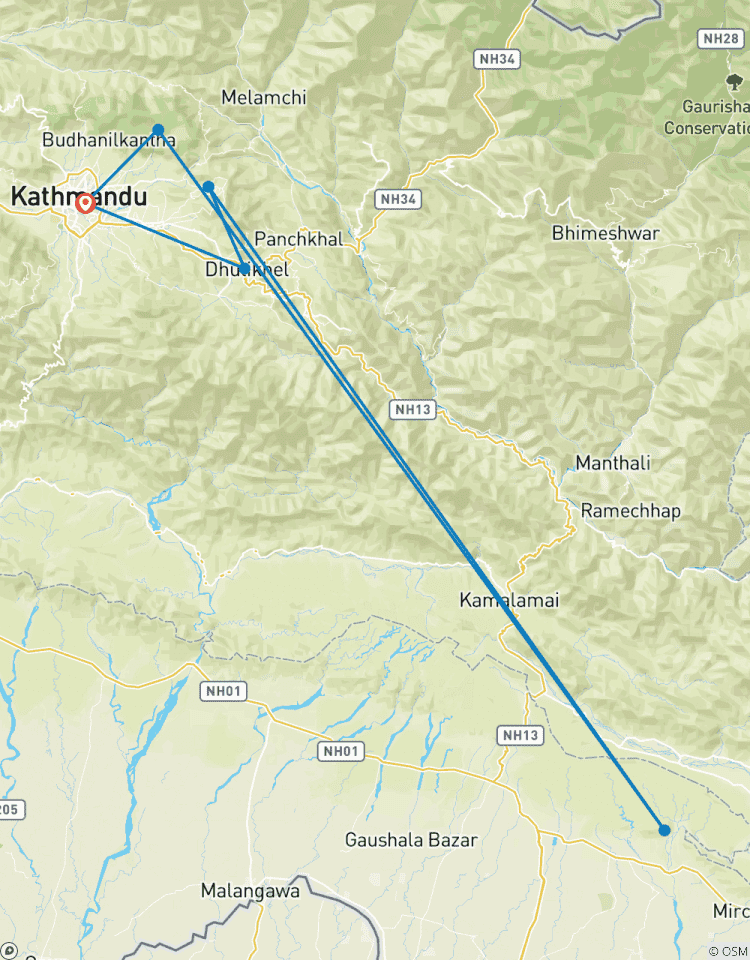 Kathmandu Valley Rim Trek Rundreise