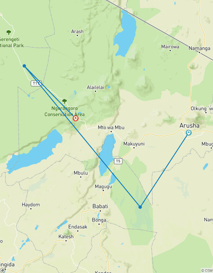 Circuito El mejor safari compartido de 4 días en Tanzania