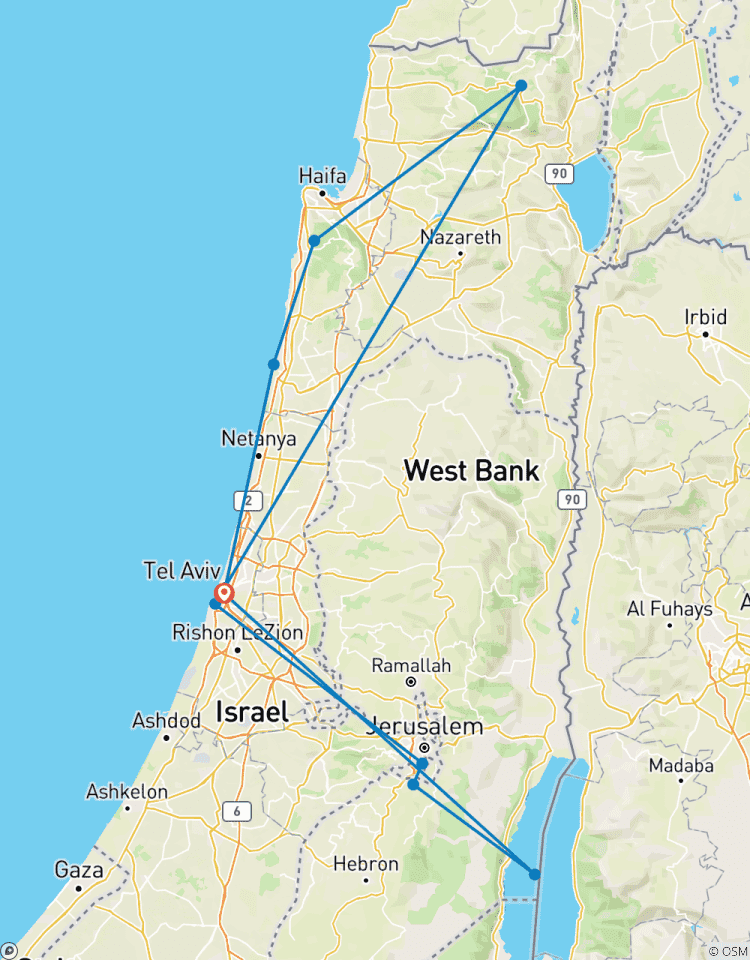 Circuit de 3 jours à la découverte du meilleur d\'Israël circuit