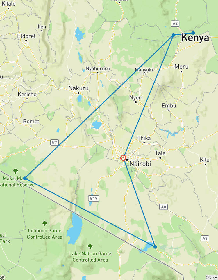Nomadisches Paradies: Kenia Safari 8 Tage Rundreise