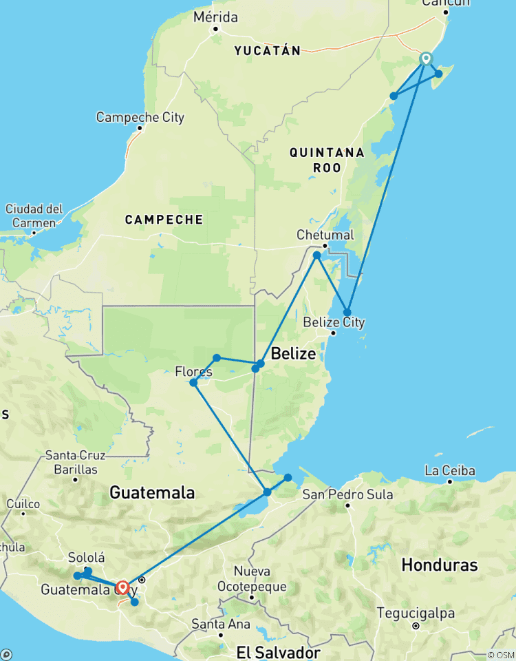 Basic Central America: Mexico & Guatemala Tour