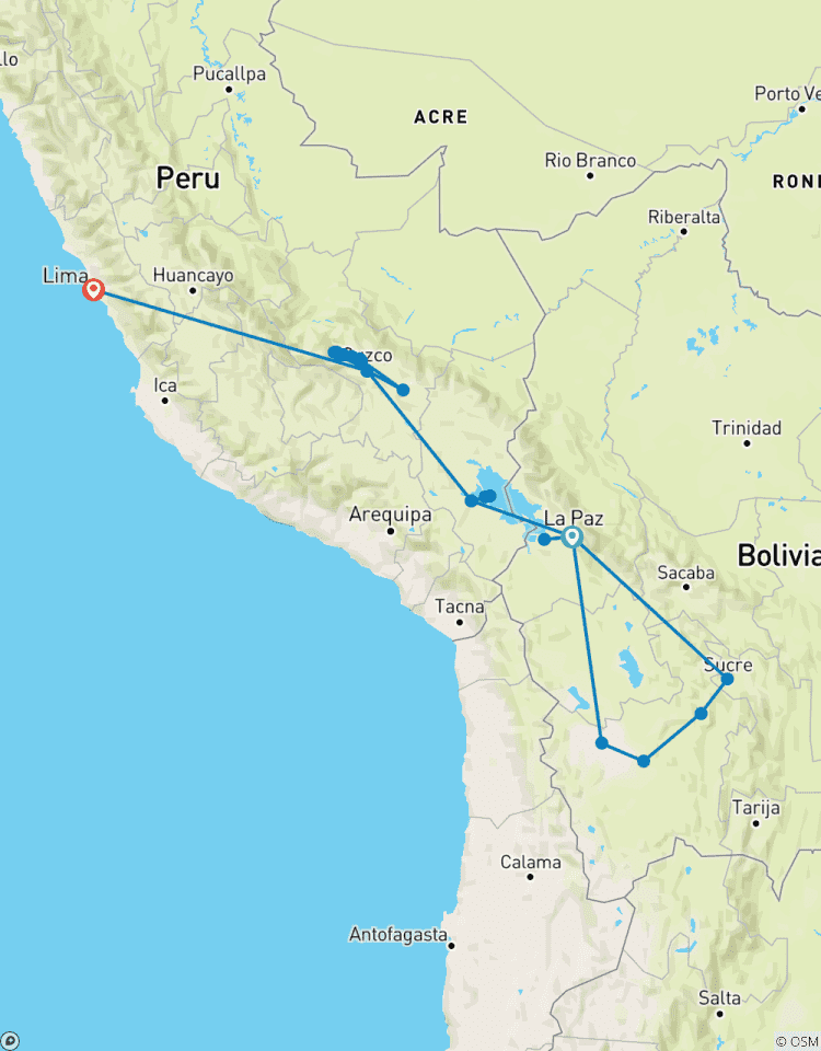 Circuito De Bolivia a Perú: Lagos, salares y Machu Picchu