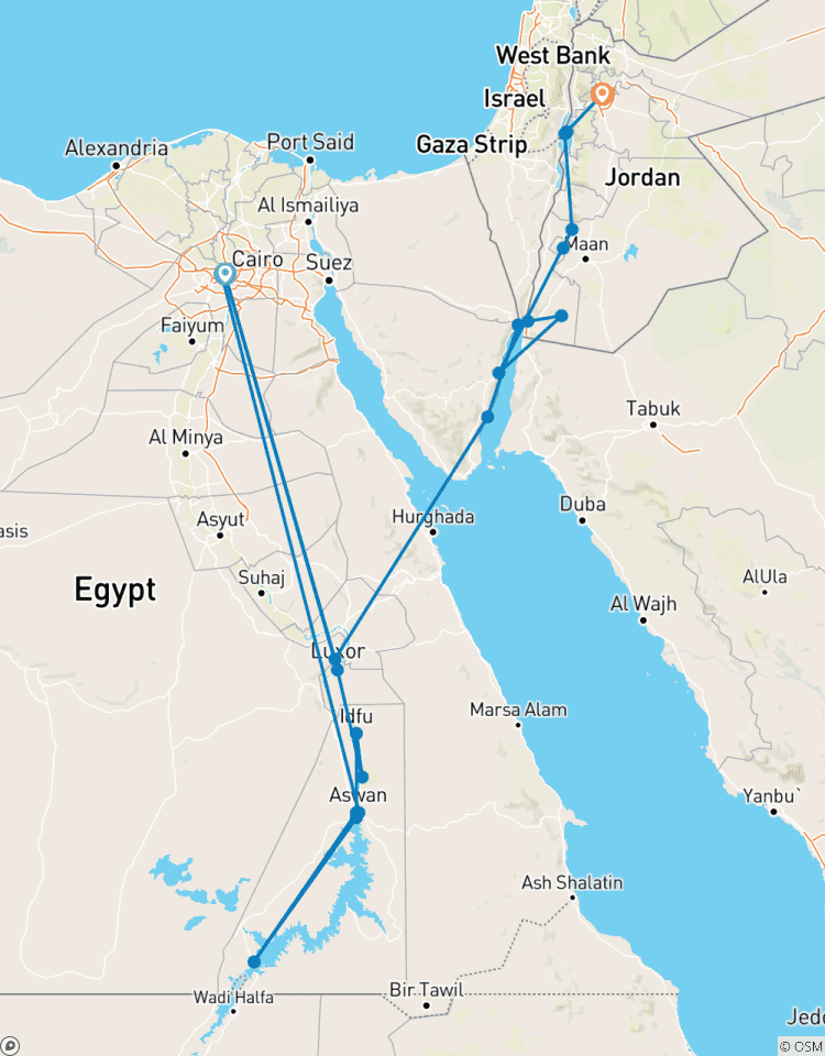 Egypt & Jordan Discovered By Felucca (5 & 4 Star Hotels) Tour