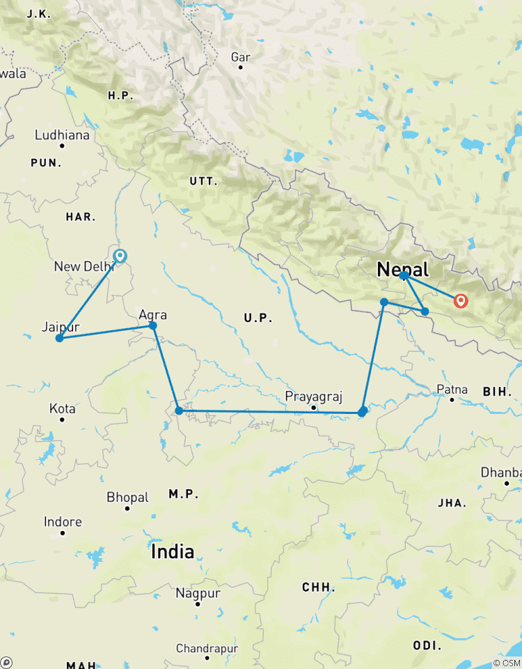 Delhi to Kathmandu- Best Seller Tour