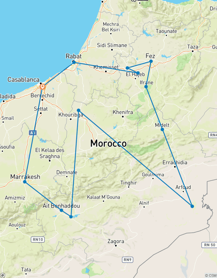 Circuito Circuito Privado de 9 Días (Viajero en Solitario)