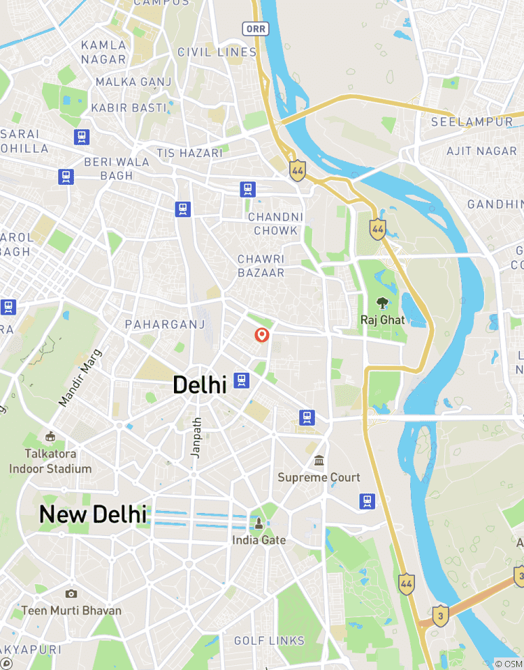 Delhi : circuit privé guidé d\'une journée en voiture dans la vieille et la nouvelle ville de Delhi circuit