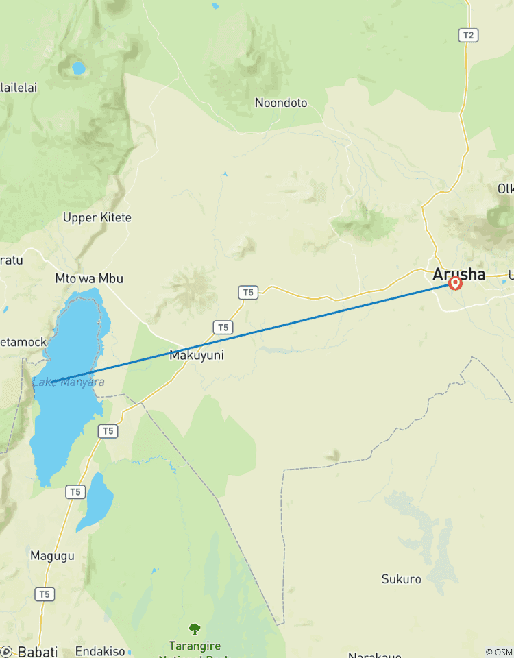 1 dag Lake Manyara tour-rondreis