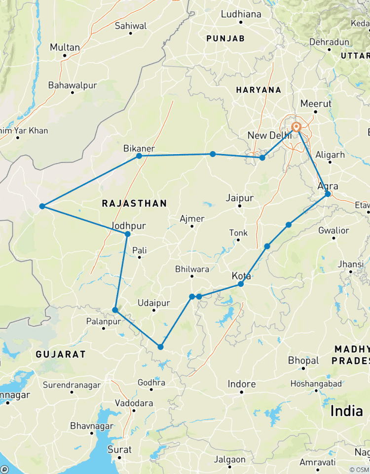 Kulturelle und traditionelle durch Rajasthan Rundreise