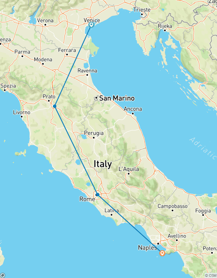 Circuito Explorando Italia: De los canales de Venecia a las costas de Sorrento
