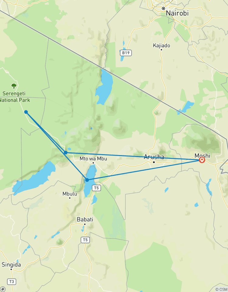 Circuito Únete al Campamento 4 Días Tanzania Safari Privado