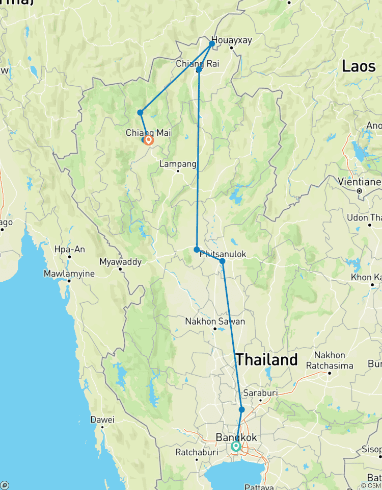 Circuito Norte de Tailandia con el Triángulo de Oro (viaje privado)