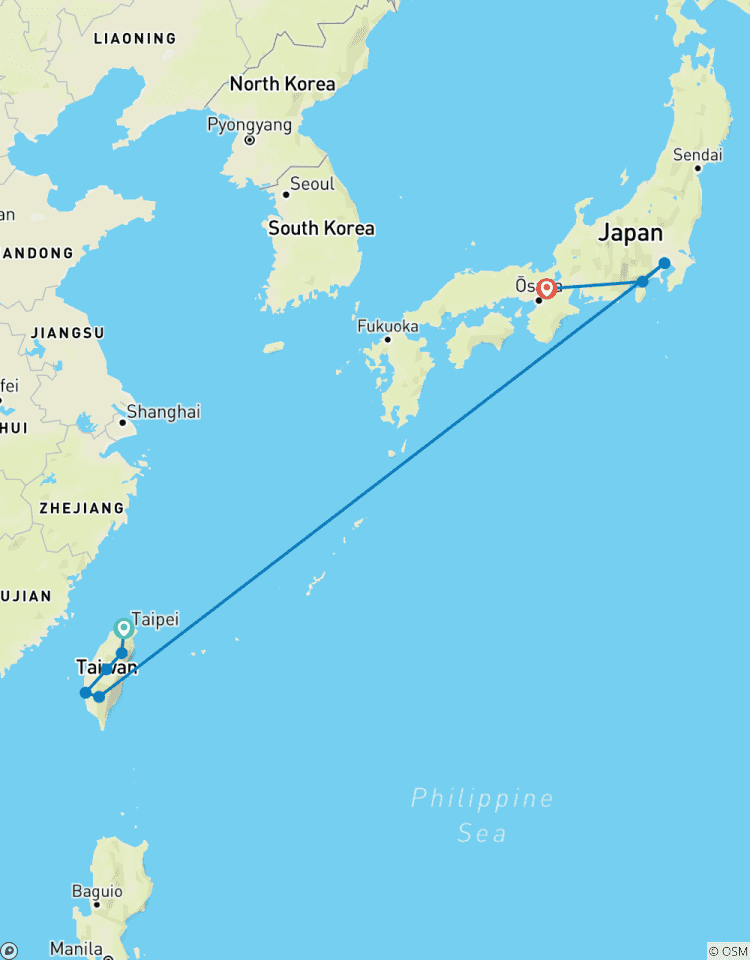 Ontdek Taiwan en Japan (incl. vlucht)-rondreis