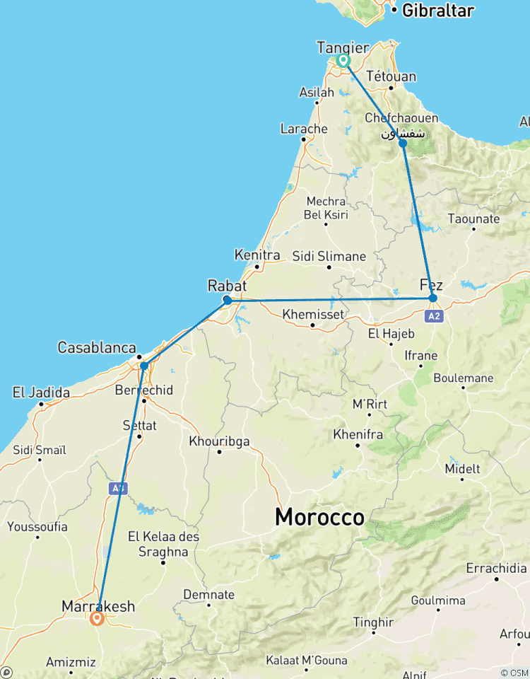 Circuito De las Calles Azules a las Ciudades Imperiales: Una Escapada a Marruecos de 5 Días