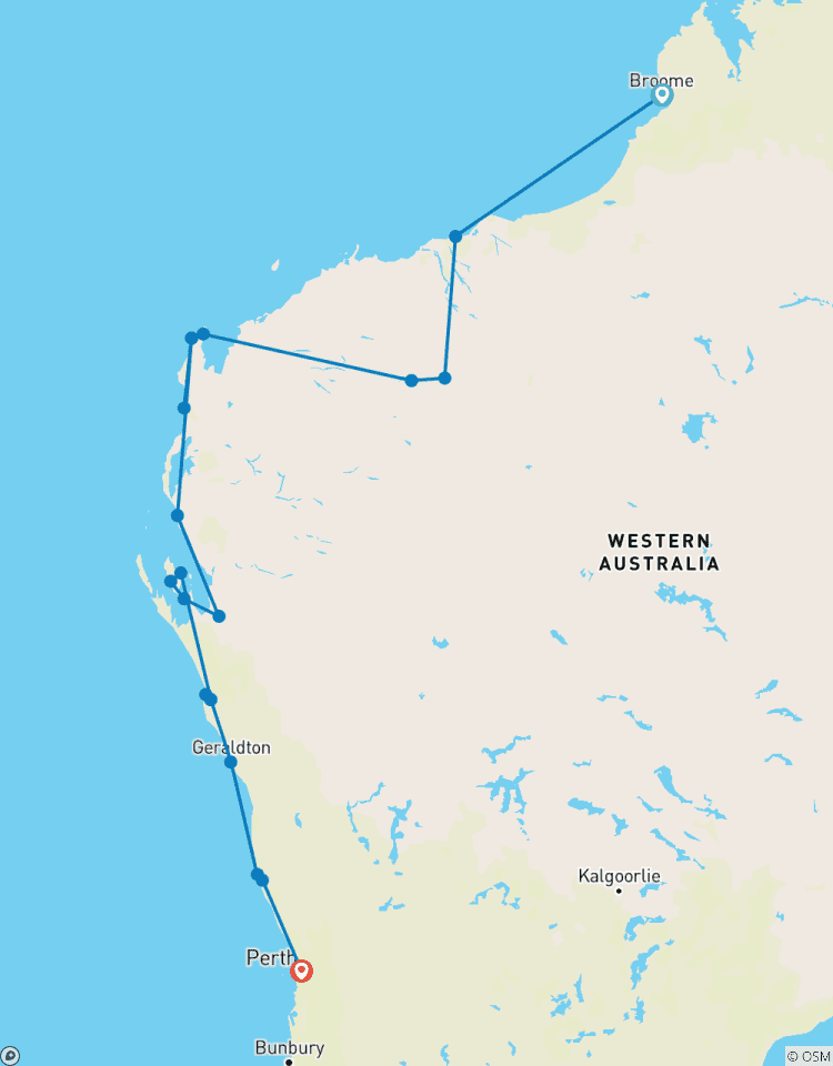 Circuito Circuito de Flores Silvestres de Broome a Perth