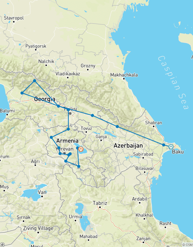 Circuito Circuito por Azerbaiyán Georgia Armenia 20 días