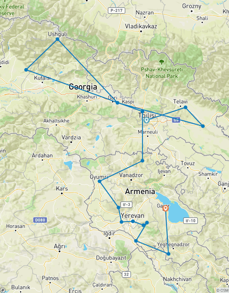 Circuito Viaje a Georgia y Armenia 17 días
