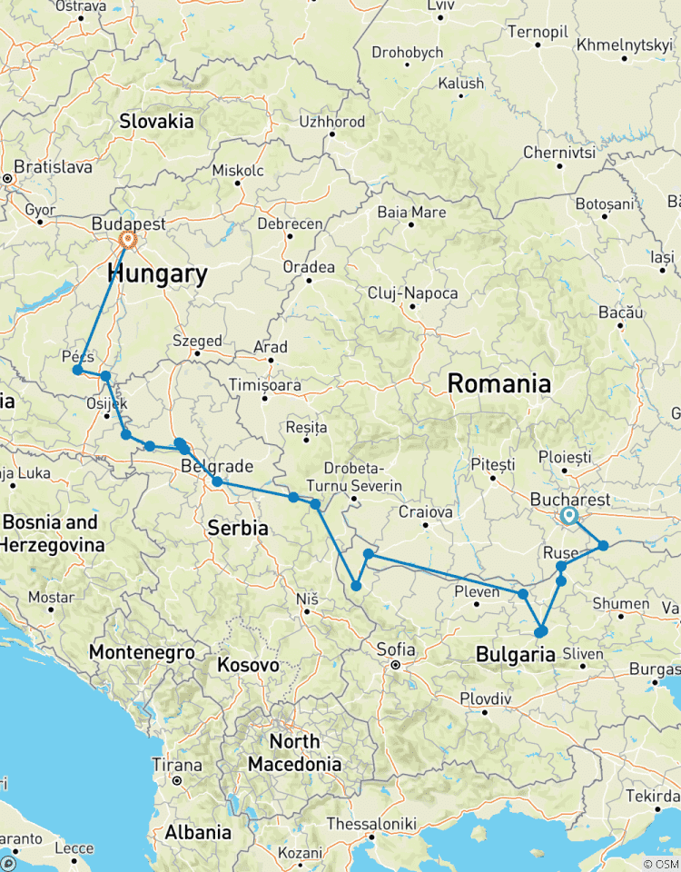 The Danube from Romania to Budapest 2026 Tour
