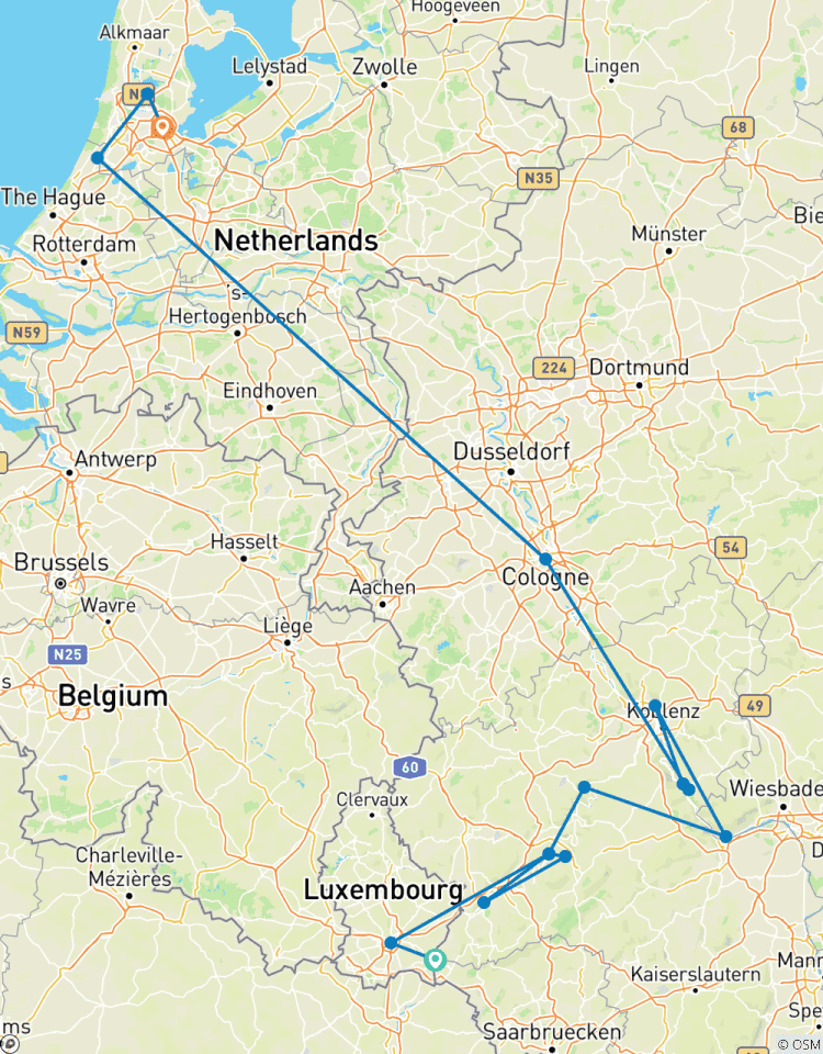 Rhein & Mosel: Kanäle, Weinberge und Schlösser 2026 Rundreise