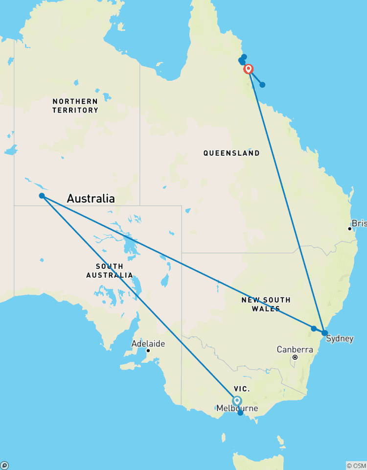 Circuito Australia - 12 Días Melbourne Uluru Cairns Sydney