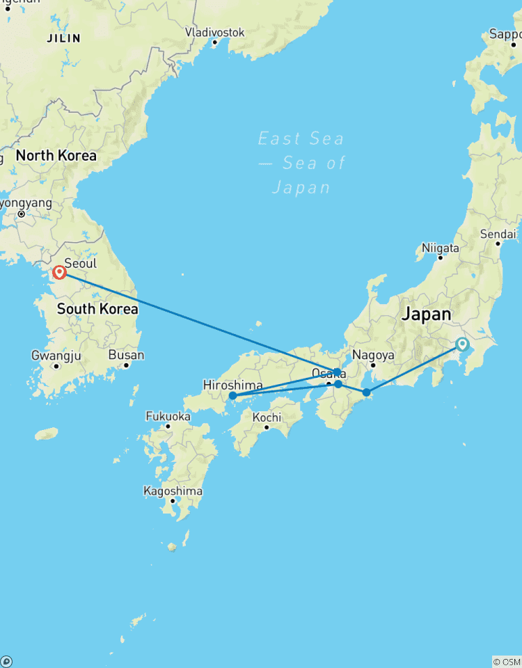 Japon et Corée du Sud : De Tokyo à Séoul (De Tokyo à Séoul) circuit