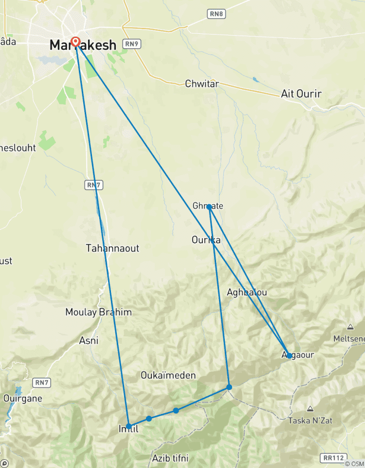 3-Day Trekk from Imlil To Orika /Atlas Mountains Tour