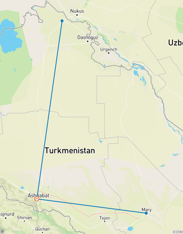 Turkmenistan Deserts and Cultural Sites of the Silk Road - Guided Private Tour Tour