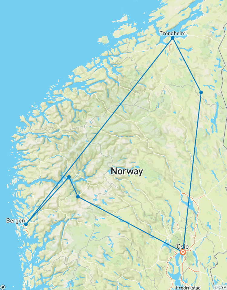 Norwegen Rundreise - 8 Tage Fjorde mit Hurtigruten Kreuzfahrt Rundreise