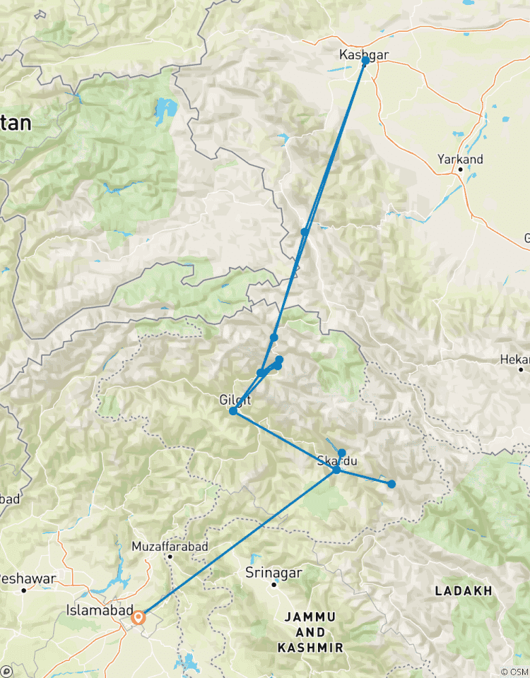 Luxe rondreis van Pakistan naar China: Van Karakoram naar Pamirs-rondreis