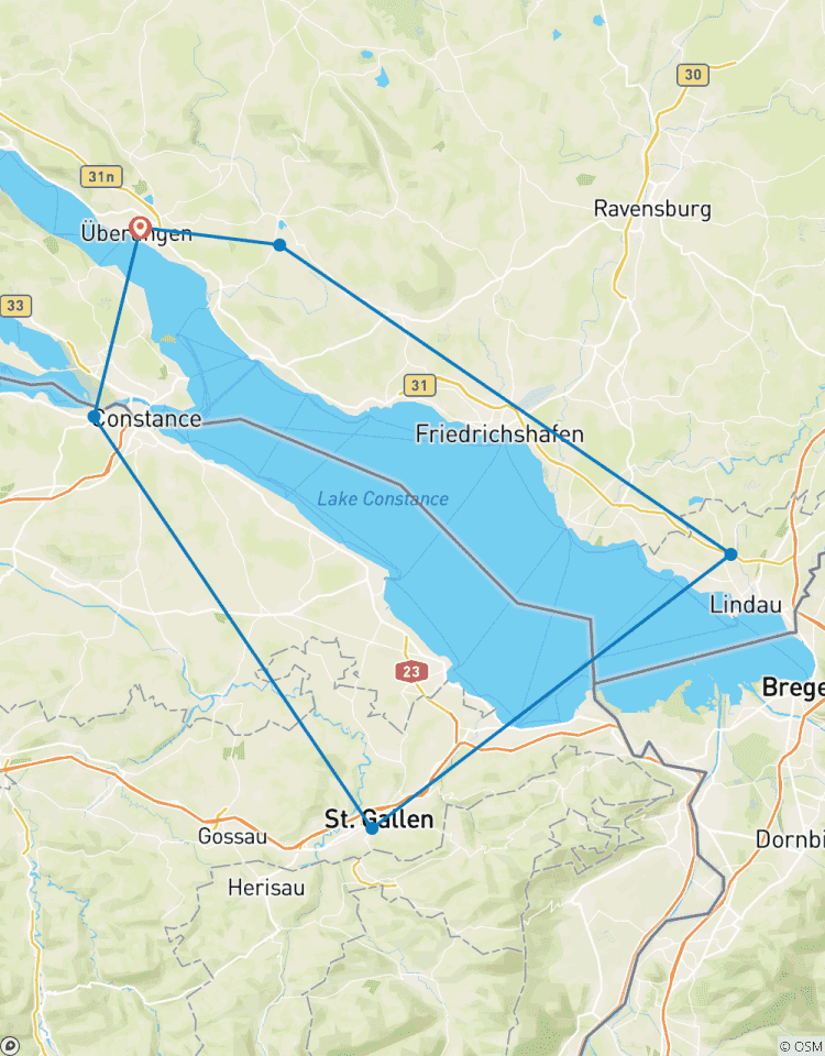 Lac de Constance | Allemagne, Autriche, Suisse circuit