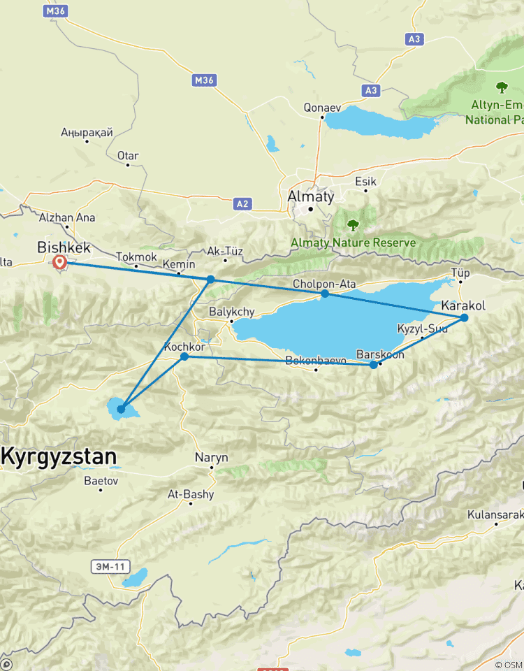 Kirgizië: Twee meren reis Issyk Kul en Song Kul - Privétour met gids-rondreis