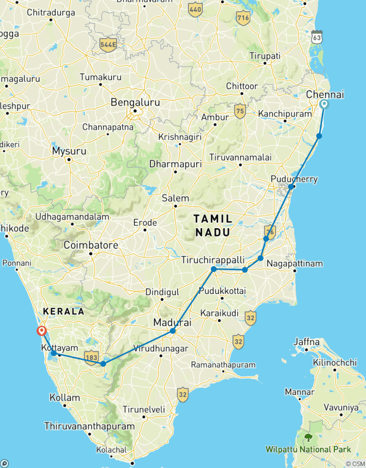 Circuito Explora el Sur Clásico de la India - Tamilnadu y Kerala