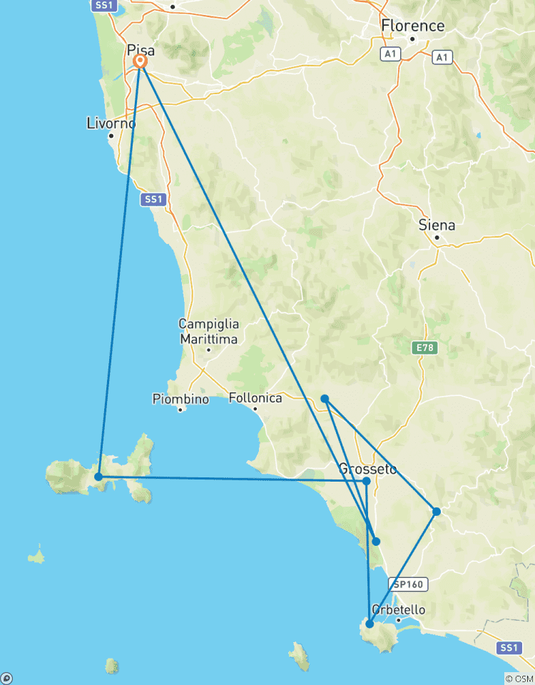 Circuit guidé en Toscane | Italie : Points forts du sud de la Toscane et de l\'île d\'Elbe | 8 jours circuit